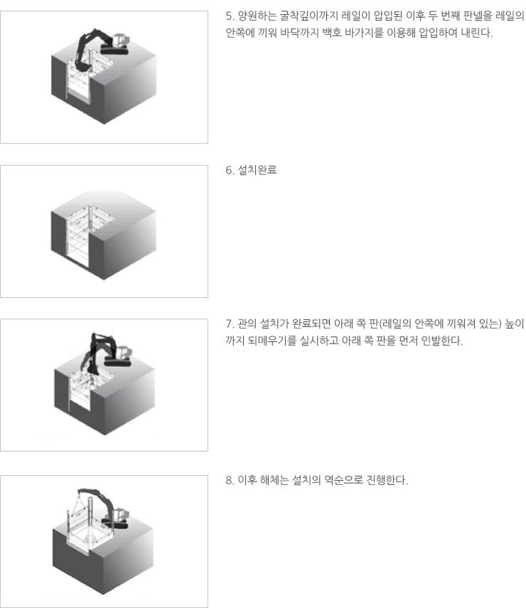 특수용도 흙막이 제원